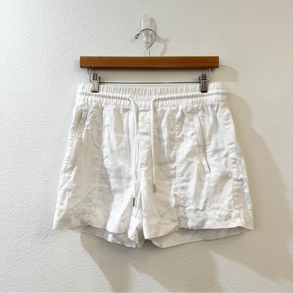 Athleta Pants - Athleta Women's Retreat Linen Mid Rise Short Size 4 Calla Lily